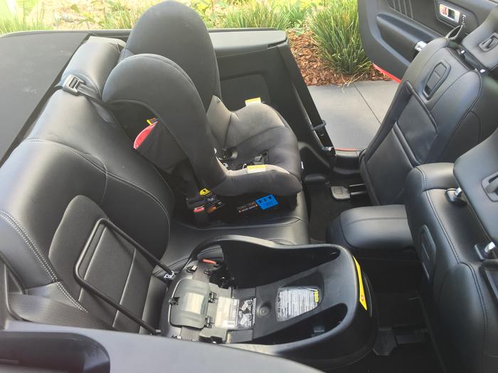 Car seat in a mustang sale
